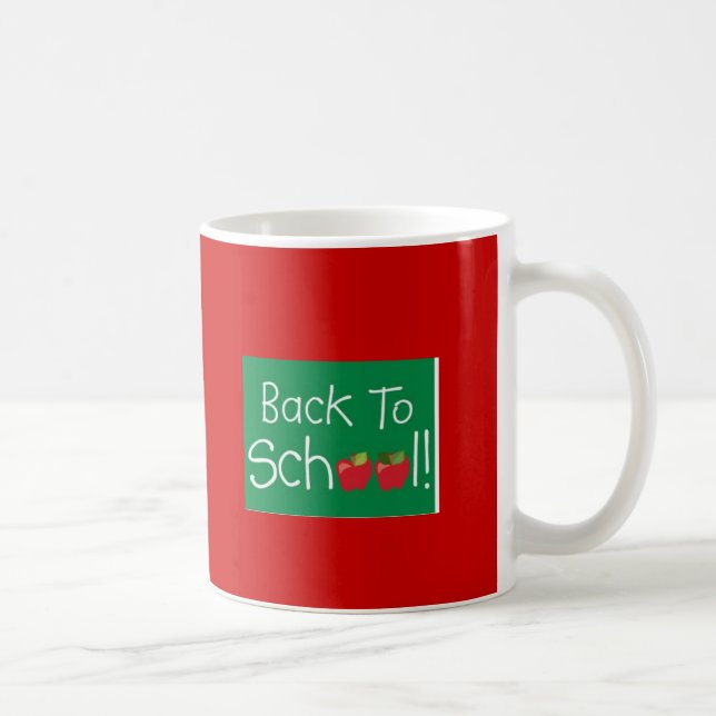 Caneca De Café De Volta À Escola (Direita)