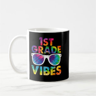 Caneca De Café De Volta À Escola 1rua Vibes Tie Dye Primeira Clas