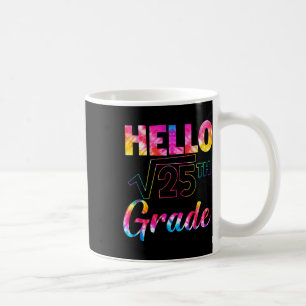 Caneca De Café De Volta à Escola 5ª Série Raiz Quadrada De 25 Mat