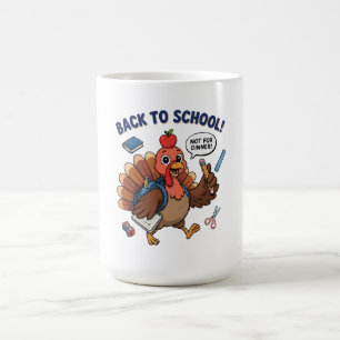 Caneca De Café De Volta à Escola Design de Peru Engraçado