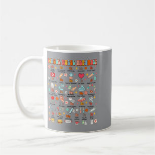 Caneca De Café De Volta à Escola Enfermeira da Escola Divertida A