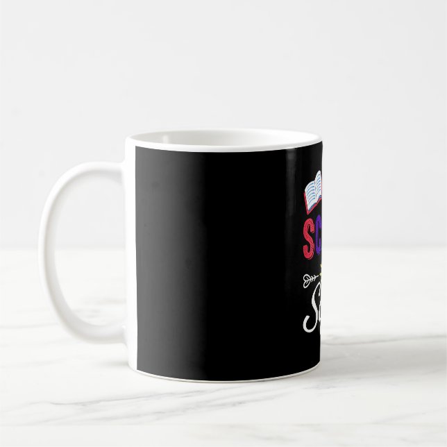 Caneca De Café De volta à escola pré-k professor estudante pré-es (Esquerda)