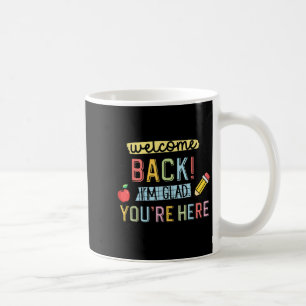 Caneca De Café De Volta À Escola Professor Bem-Vindo De Volta Est