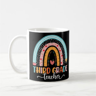Caneca De Café De Volta À Escola Professor Do Terceiro Grau Rainb