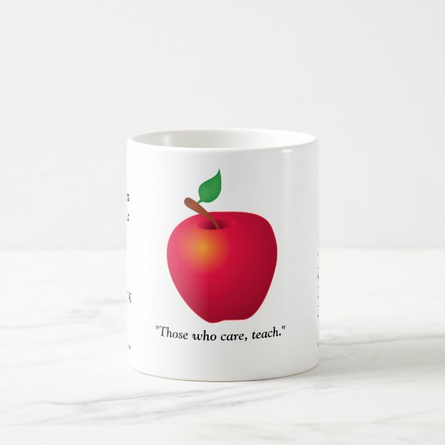 Caneca De Café De volta à Escola Professora Mugs (Centro)