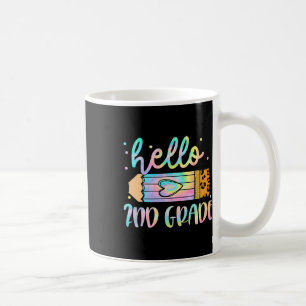 Caneca De Café De Volta À Escola segundo Grau Leopardo Tie Dye Ca