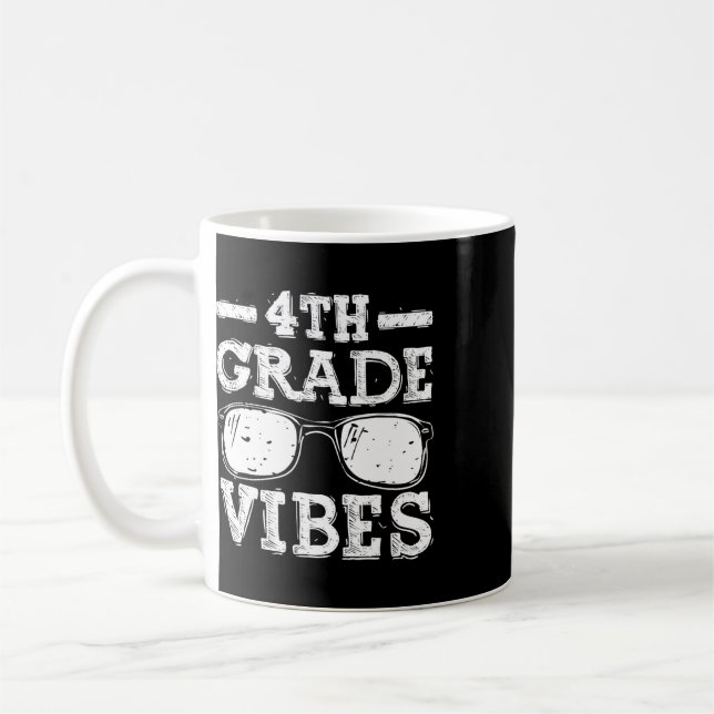 Caneca De Café De Volta à Escola Vibes da 4ª Série  (Esquerda)