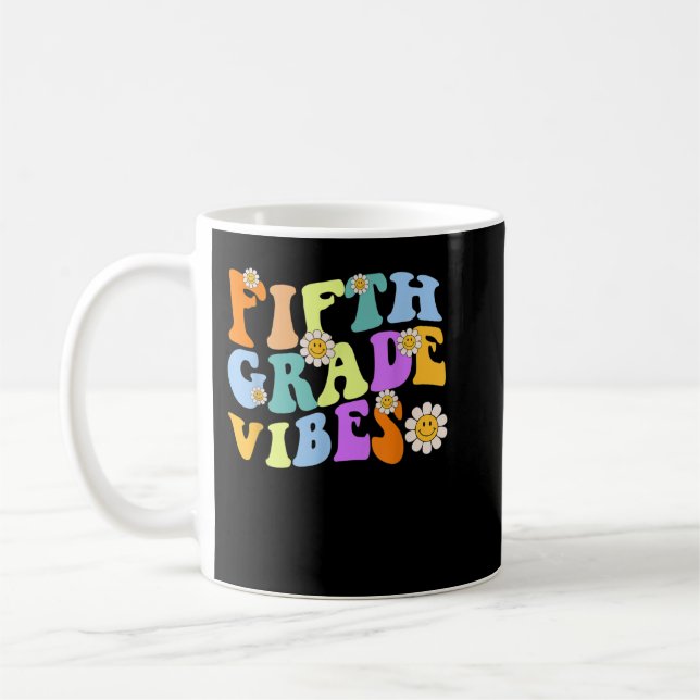 Caneca De Café De Volta À Faculdade Professora Do Quinto Grau Vib (Esquerda)