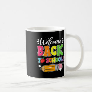 Caneca De Café De Volta Ao Primeiro Dia Da Escola Estudante