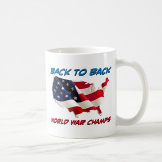 Caneca De Café De volta aos campeões traseiros da guerra mundial