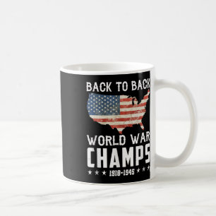 Caneca De Café De Volta Aos Inderrotados Campeões Da Guerra Mundi