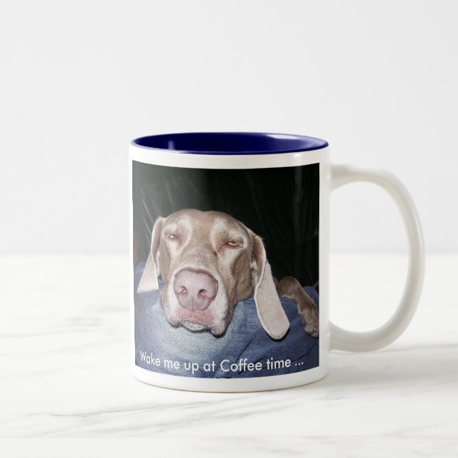 Caneca de café de Weimaraner (Direita)