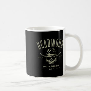 Caneca De Café Deadwood Dakota do Sul EUA Design Aborrecido Lembr