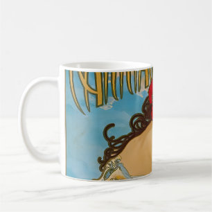 Caneca De Café Dealers de carruagem por Alphonse Mucha (1902)