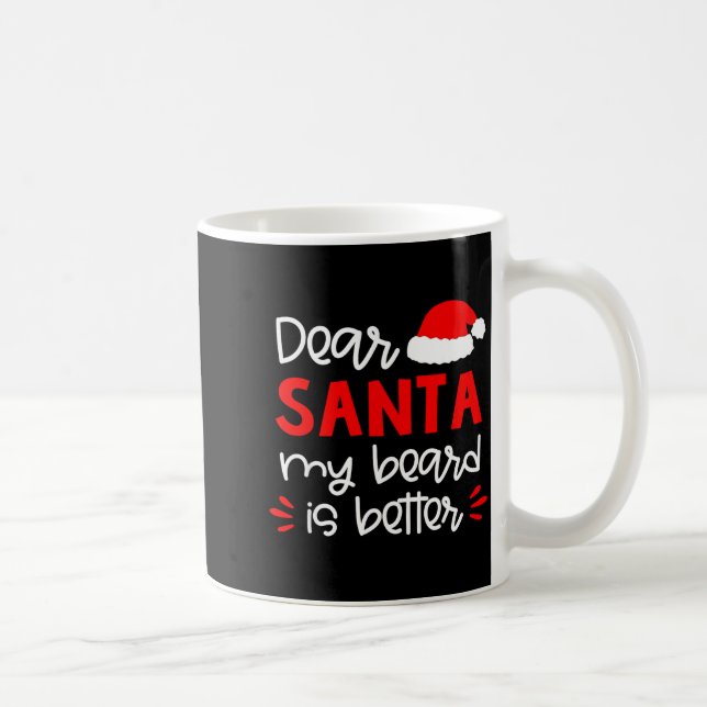 Caneca De Café Dear Santa Shirt Funny Matching Family Christmas P (Direita)