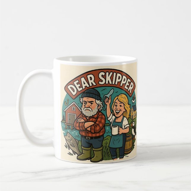 Caneca De Café Dear Skipper  (Esquerda)