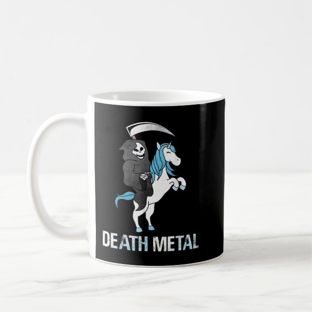 Caneca De Café Death Metal Reaper Death Metal Rocker Heavy Metal (Esquerda)