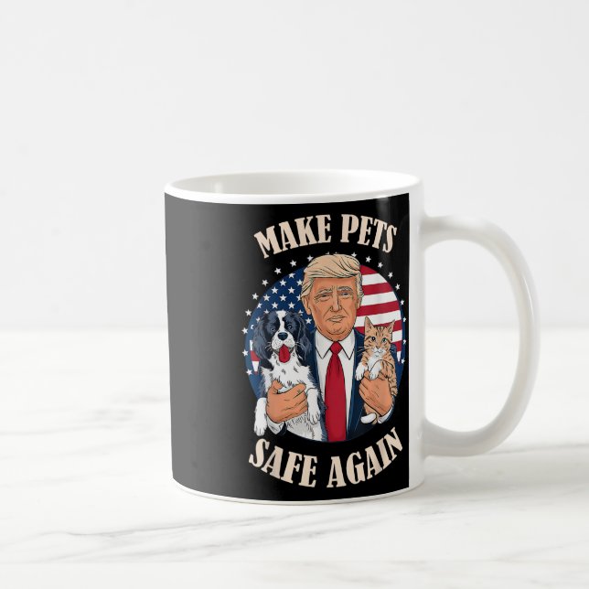 Caneca De Café Debate De 2024 Sobre A Segurança Dos Animais De Co (Direita)