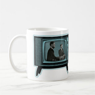 Caneca De Café Debate na TV Kennedy Nixon 1960