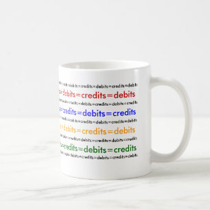 Caneca De Café Debits=credits=debits=credits=debits….