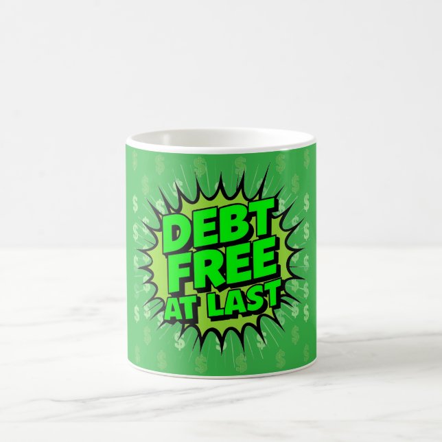 Caneca De Café Debt Free At Last (Centro)
