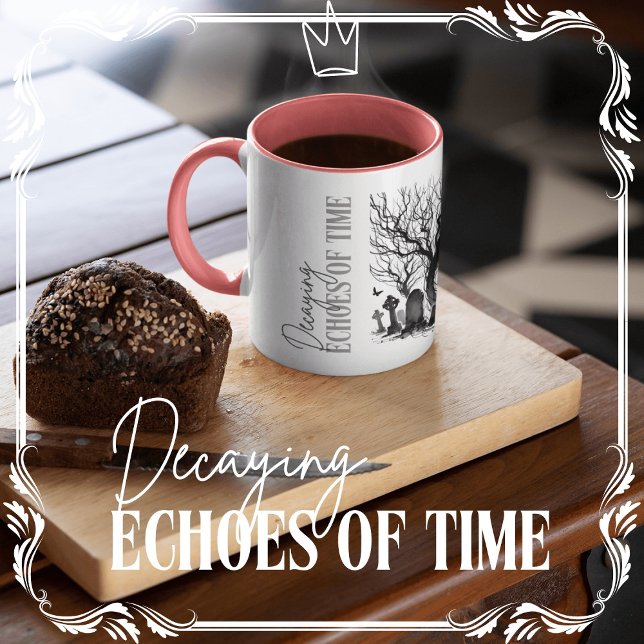 Caneca De Café Decadindo Ecos do Tempo (Decaying Echoes of Time cover from The Beekeeper Store)