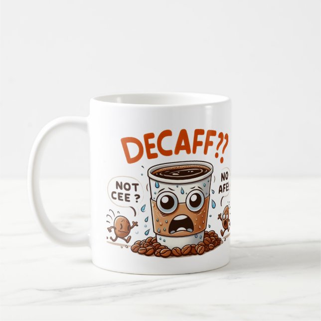 Caneca De Café Decaf Dilemma (Esquerda)