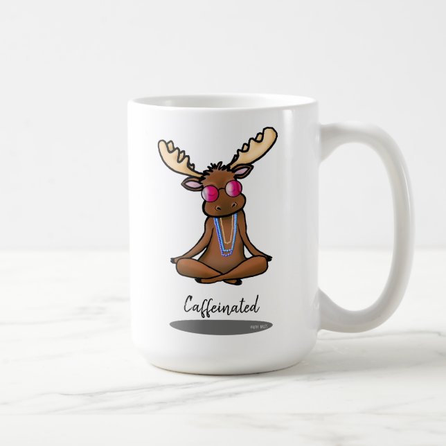 Caneca De Café Decaffeinated Moose (Direita)