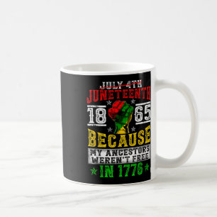 Caneca De Café Décima Junta Livre Desde 1865 Ancestor Melanina Bl