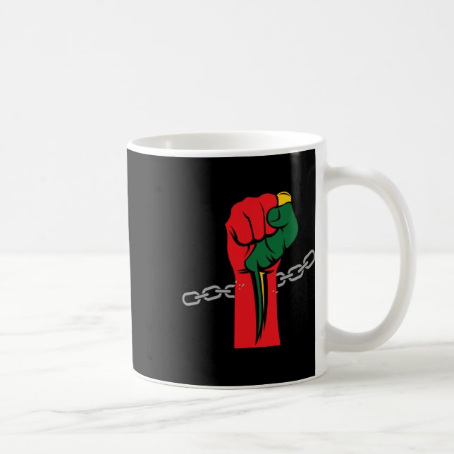 Caneca De Café Décima Sétima Celebração 1865 Juneteth Afro-Americ (Direita)