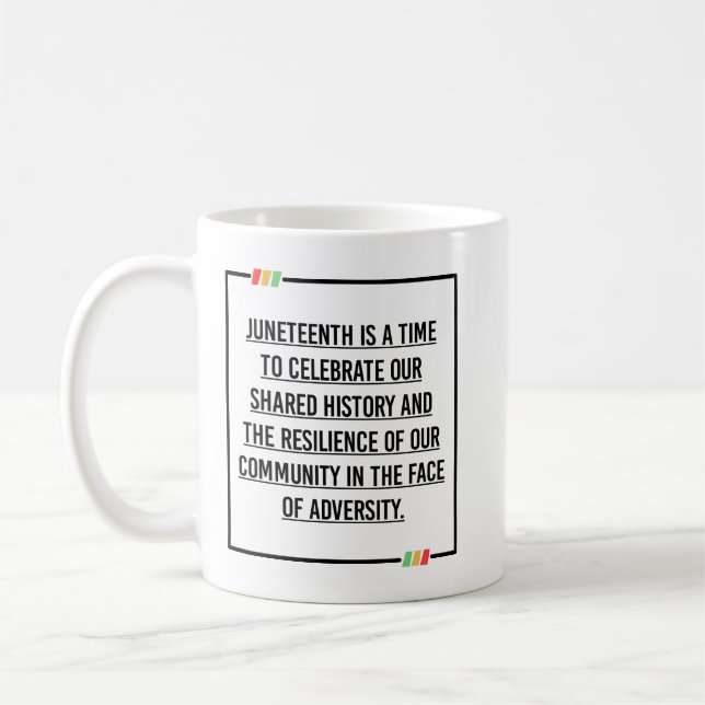 Caneca De Café Décima Sétima Citações, Liberdade da Afro-American (Esquerda)