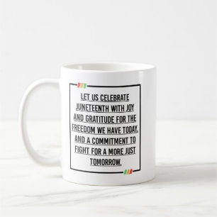 Caneca De Café Décima Sétima Citações, Liberdade da Afro-American
