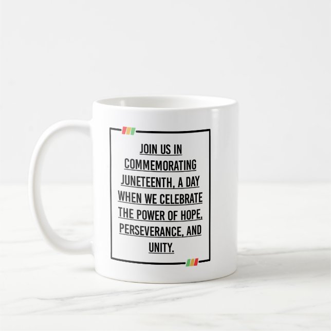 Caneca De Café Décima Sétima Citações, Liberdade da Afro-American (Esquerda)