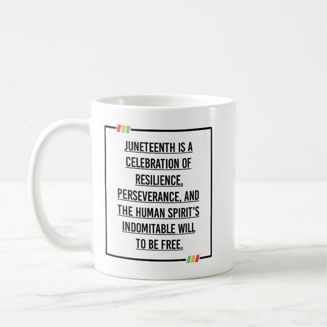 Caneca De Café Décima Sétima Citações, Liberdade da Afro-American (Esquerda)
