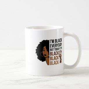 Caneca De Café Décimo de Junho sou negra negra afro africana A