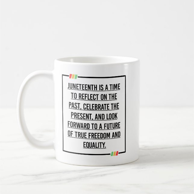 Caneca De Café Décimo Junho, Liberdade da Afro-Americana. (Esquerda)