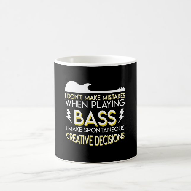 Caneca De Café Decisões criativas espontâneas da guitarra baixa (Centro)