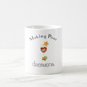 Caneca De Café Decisões de cor de fazer com vidro de vinho Sangri