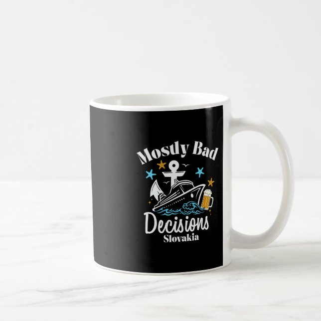 Caneca De Café Decisões Principalmente D Eslováquia Spring Break  (Direita)