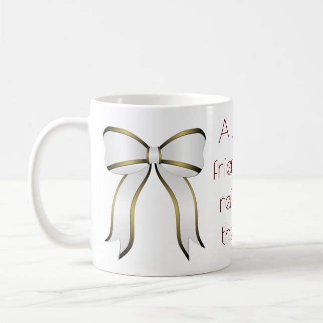 Caneca De Café Declaração de Amizade Significativa (Esquerda)