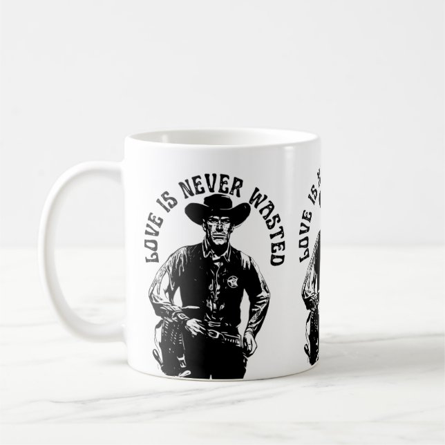 Caneca De Café Declaração de Amor de Cowboy Destemido (Esquerda)
