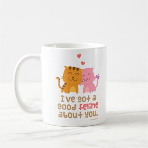 Caneca De Café Declaração de Amor Pun Humor Felino Gatinho Gato F