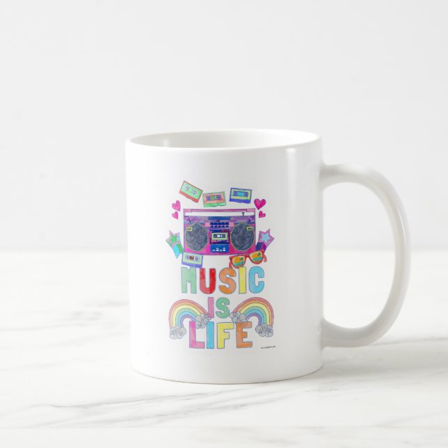 Caneca De Café Declaração de Cartografia sobre Música Epic Life (Direita)