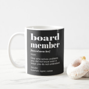 Caneca De Café Declaração de Definição de Membro do Conselho de H