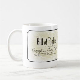 Caneca De Café Declaração de Direitos - terceira alteração