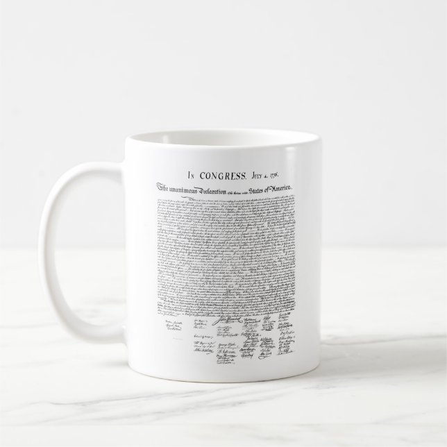 Caneca De Café Declaração de independência (Esquerda)