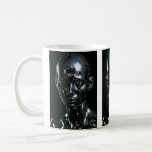 Caneca De Café Declaração de Três Clones Chrome