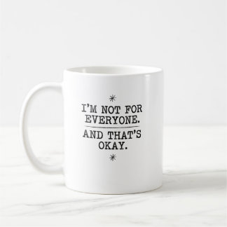 Caneca De Café Declaração Gráfica de Individualidade Serifada Vin