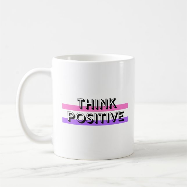 Caneca De Café declarações positivas de atitude positiva (Esquerda)