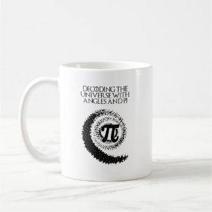 Caneca De Café Decodificando Segredos do Universo Ângulos Pi Mate